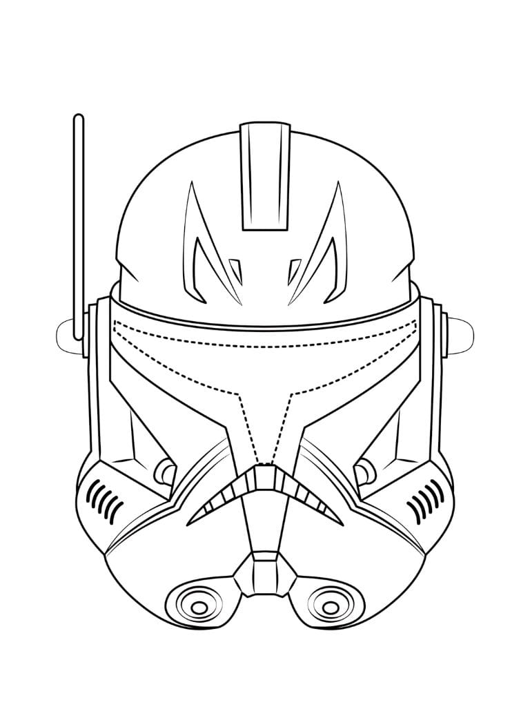 Star Wars Maske Ausmalbilder