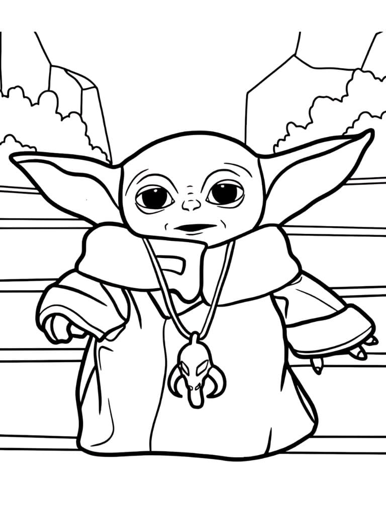 Star Wars Yoda Zum Ausmalen