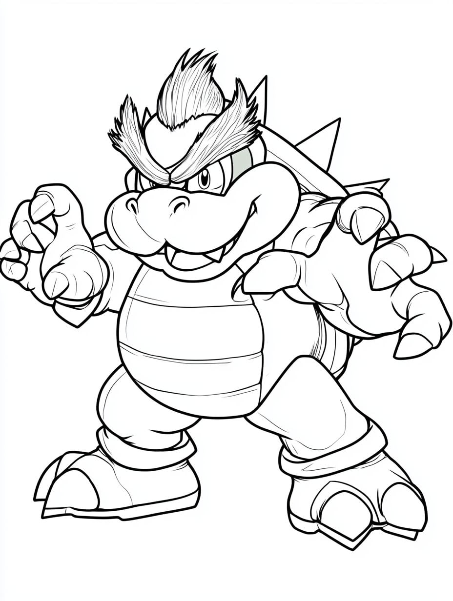 Super Mario Bowser Zum Ausdrucken