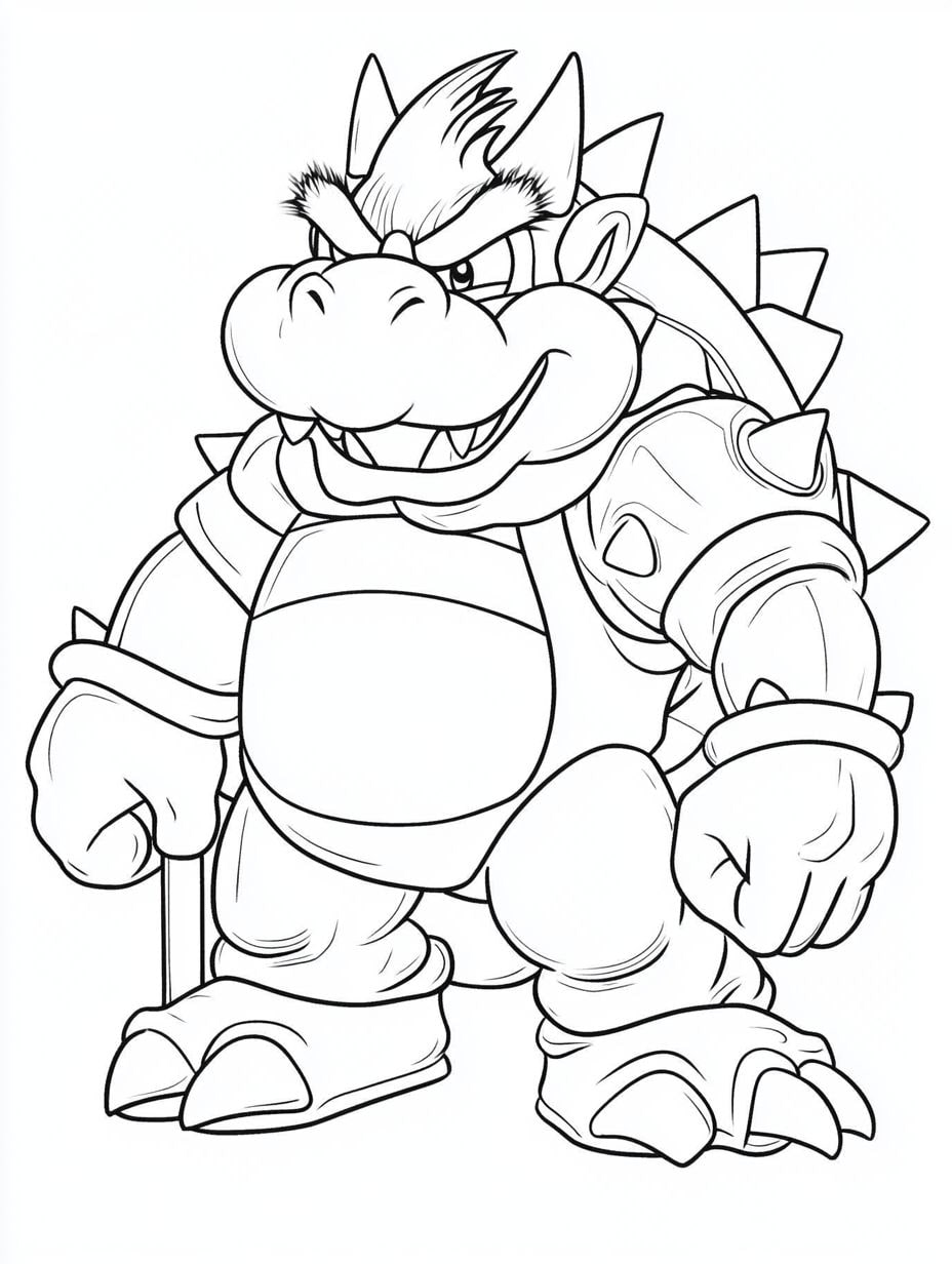 Super Mario Bowser Zum Ausmalen