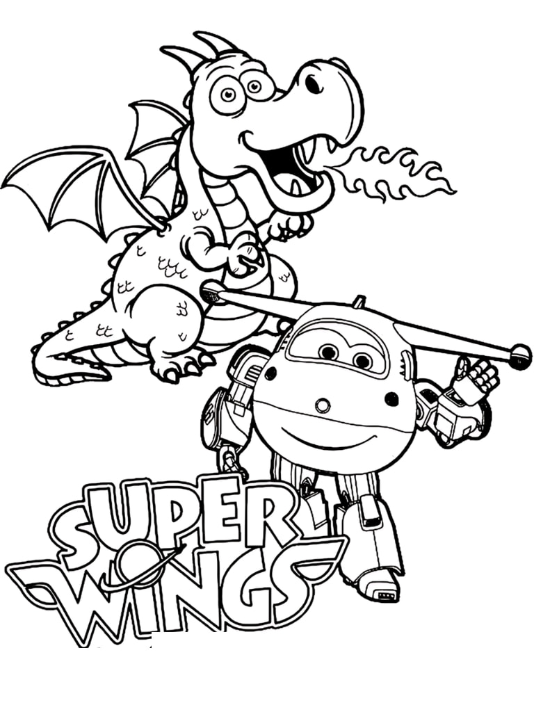 Super Wings Feuer Sprechende Drachen