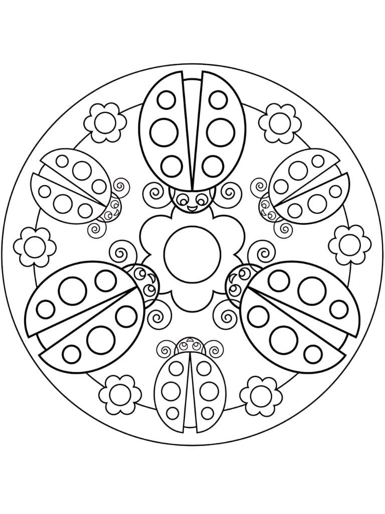 Tiere Mandala Ausmalen