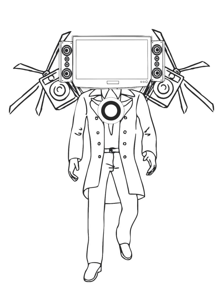 Titan Tv Man In Skibidi Toilet Ausmalbilder