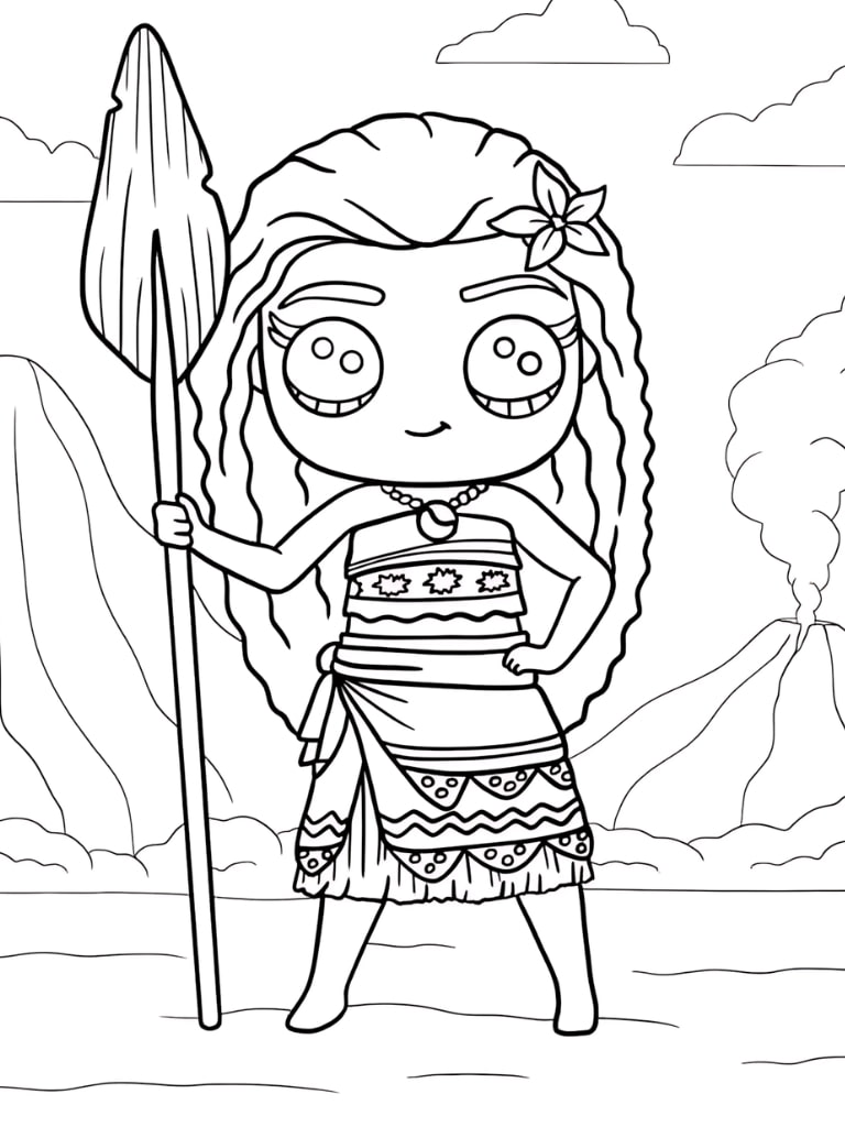 Vaiana Chibi Tapfer