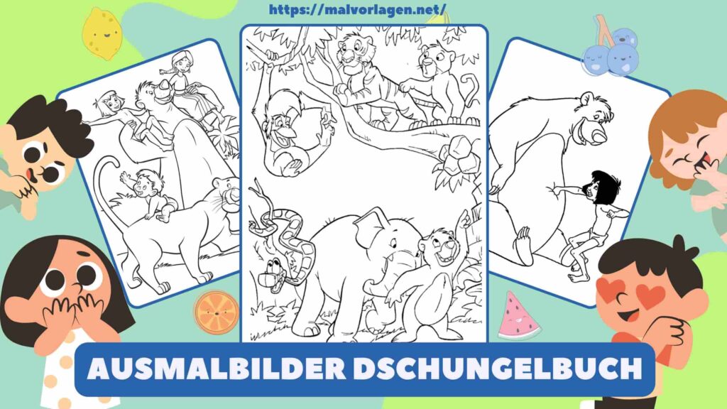 Ausmalbilder Dschungelbuch