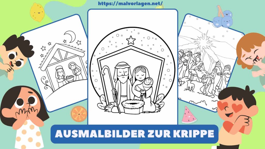 Ausmalbilder Zur Krippe