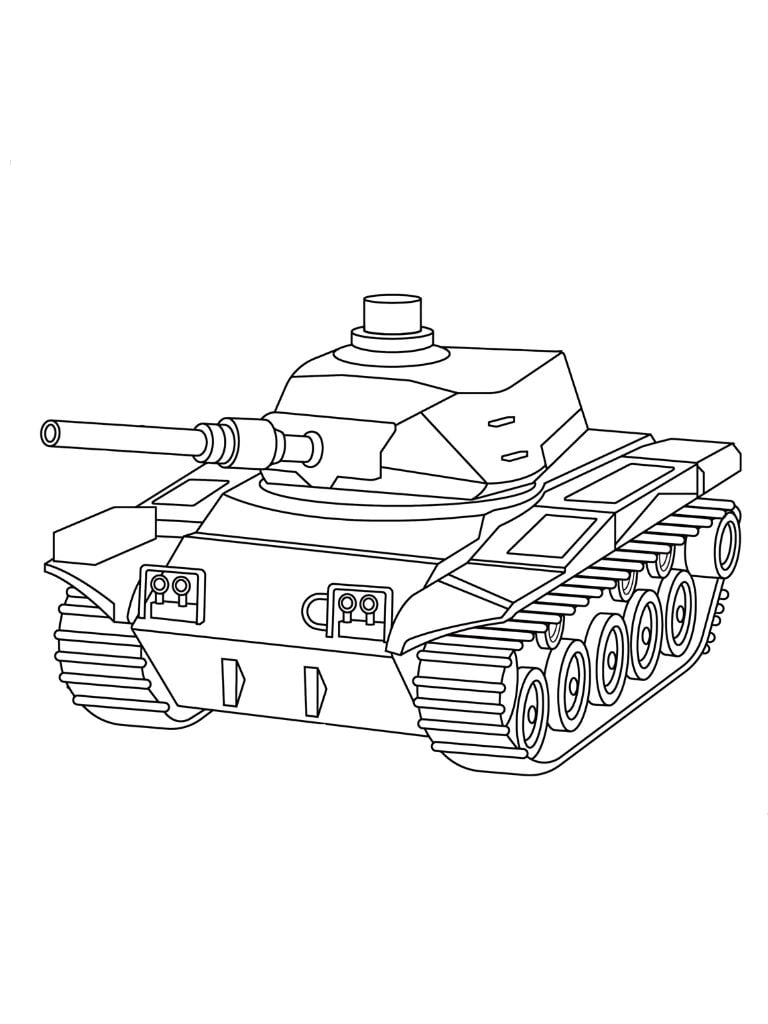 Kostenlos Panzer Ausmalvorlagen