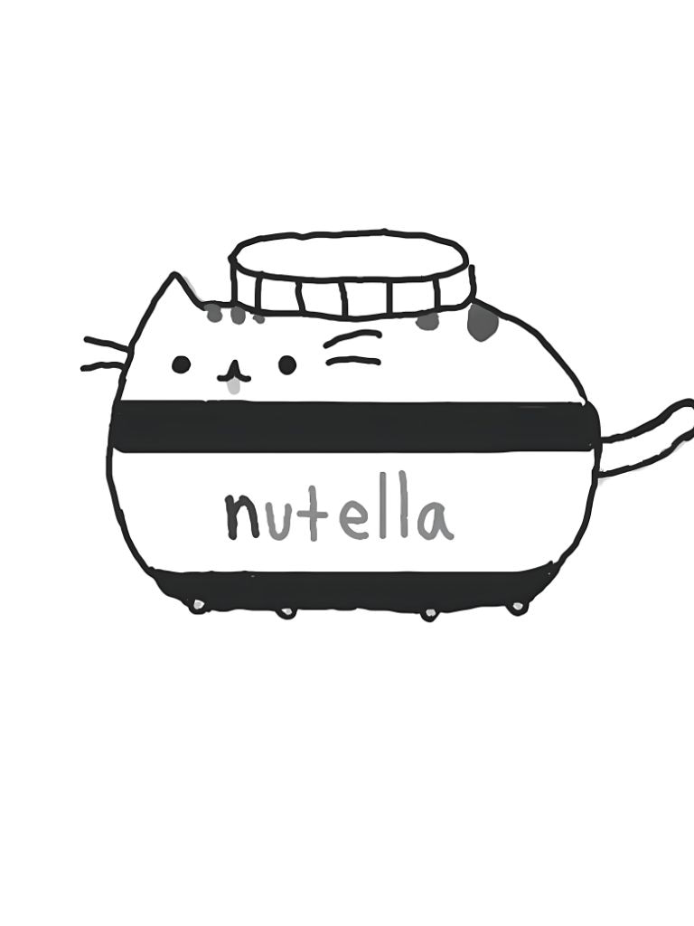 Kostenlose Nutella Kawaii Ausmalbilder