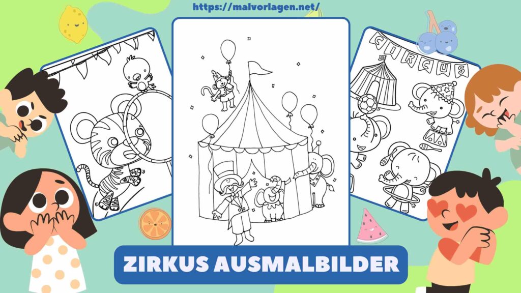 Zirkus Ausmalbilder